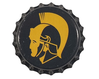 100 tapas de corona para botellas de cerveza Spartan verdes, decoración del estado de Michigan