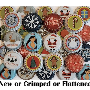 100 Beer Bottle Caps Christmas Home Brew Homebrew Caps