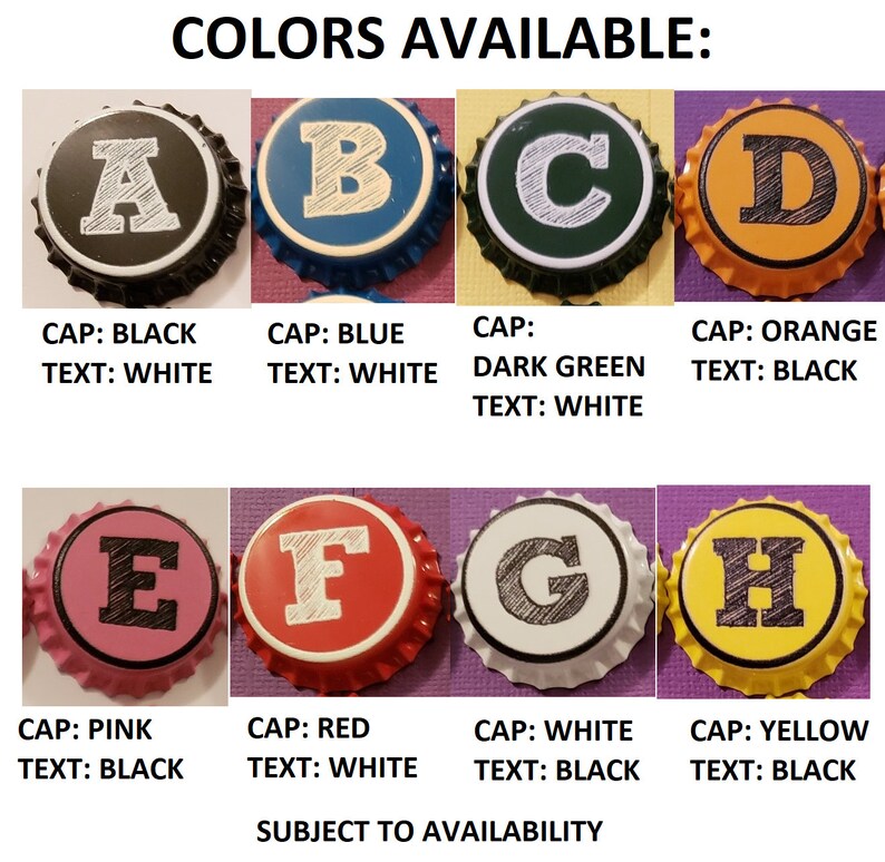 Beer Bottle Caps Alphabet & Numbers Build Your Own Etsy