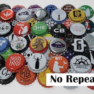 NO REPEAT Beer Bottle Caps No Dents Assorted Bottle Caps Bulk Flattened Bottle Caps