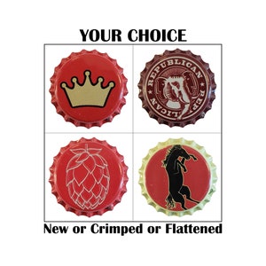 Red Beer Bottle Caps Homebrew Brewing Home Brew Crown Caps Crown Hop Republican Horse Flattened Caps