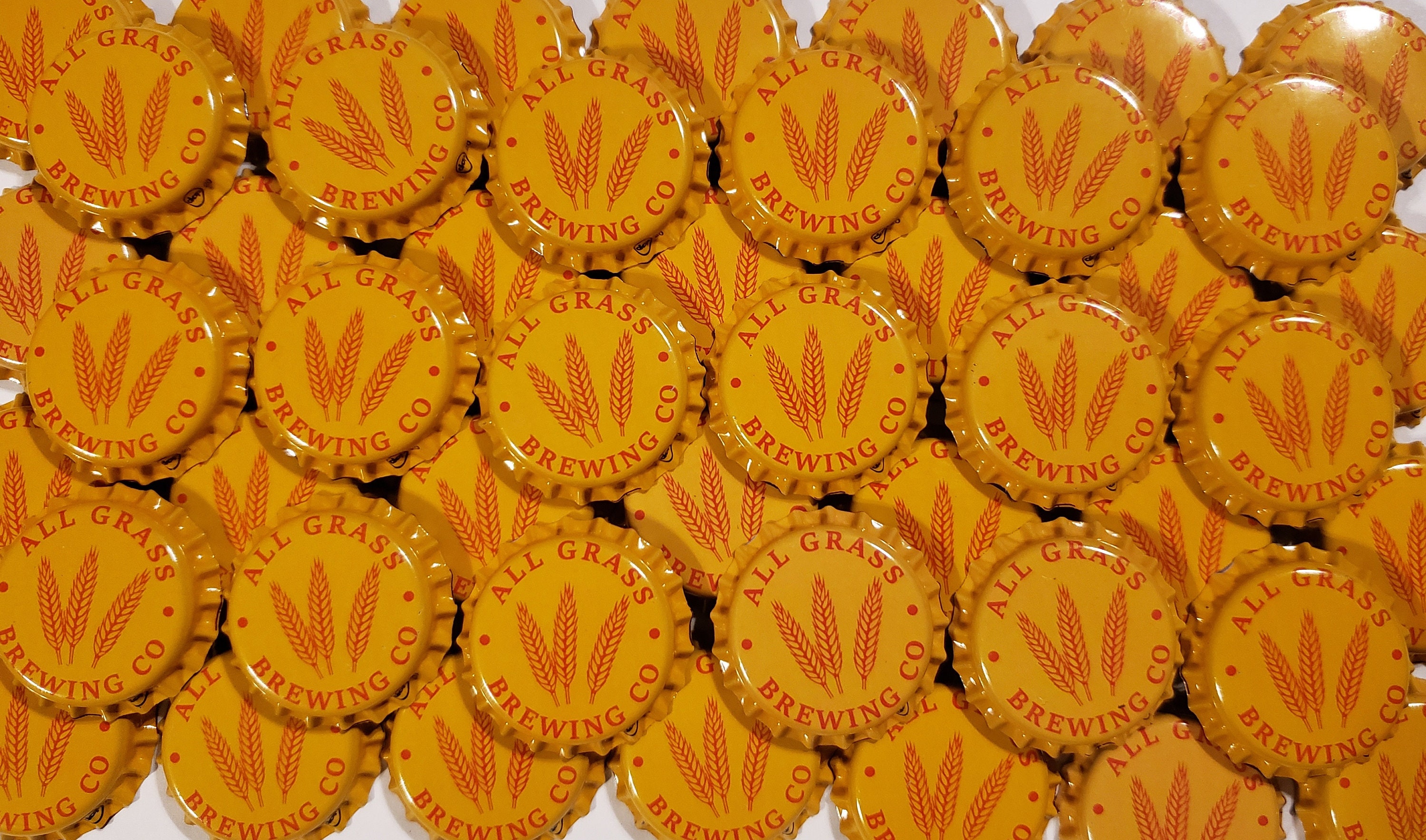 Yellow Beer Bottle Caps Homebrew Brewing Home Brew Crown Caps Etsy