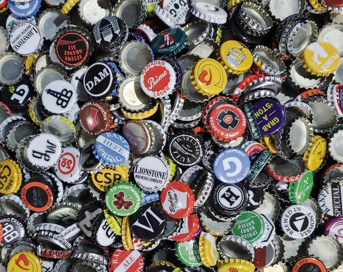 1000 Beer Bottle Caps NO DENTS Assorted Bottle Caps Bulk Flattened ...