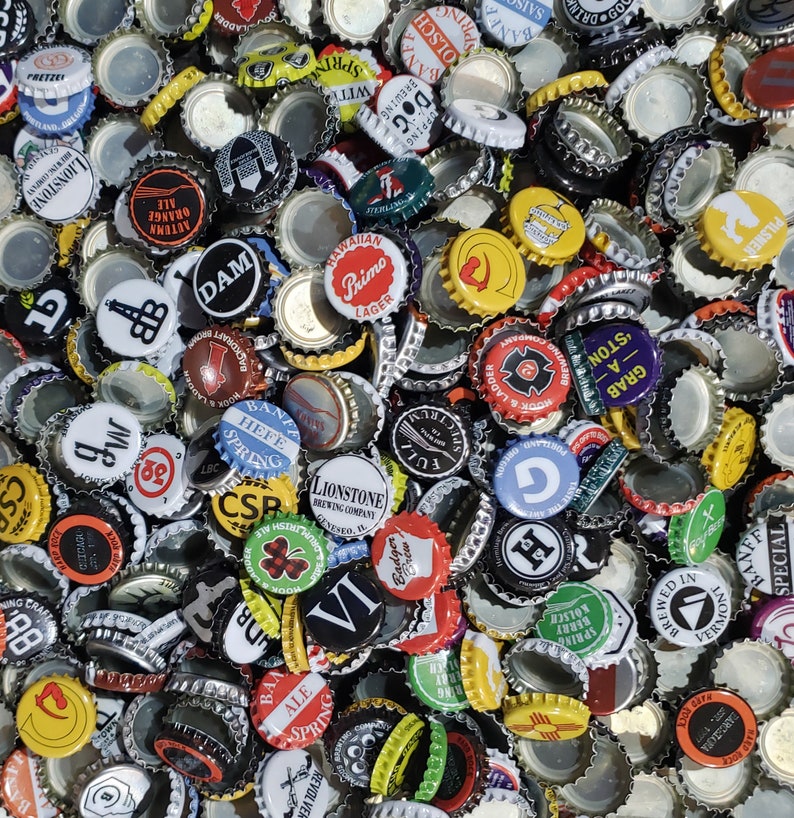 1000 Beer Bottle Caps NO DENTS Assorted Bottle Caps Bulk Etsy