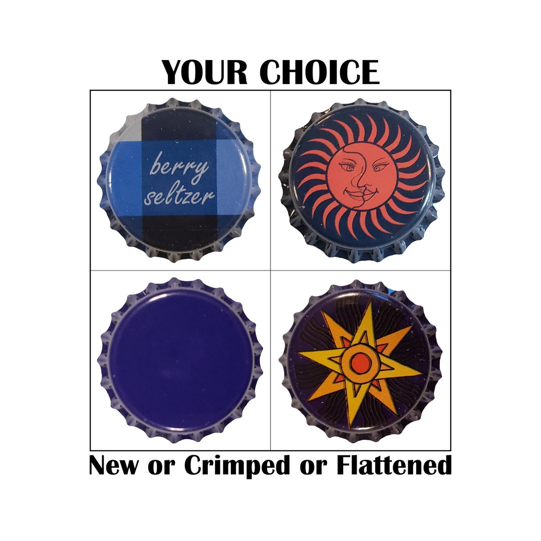 Blue Beer Bottle Caps Homebrew Brewing Home Brew Crown Caps Etsy