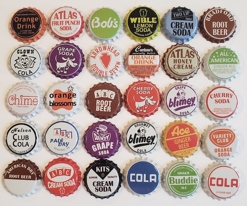 500 or 700 Vintage Soda Bottle Caps No Defects Assorted Bottle Etsy