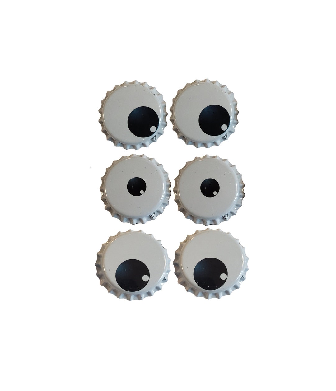 White Eyeball Beer Bottle Caps Homebrew Brewing Home Brew Etsy