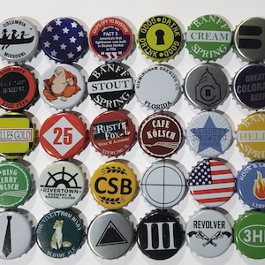 200 Beer Bottle Caps NO DENTS Assorted Bottle Caps Bulk Flattened Bottle Caps
