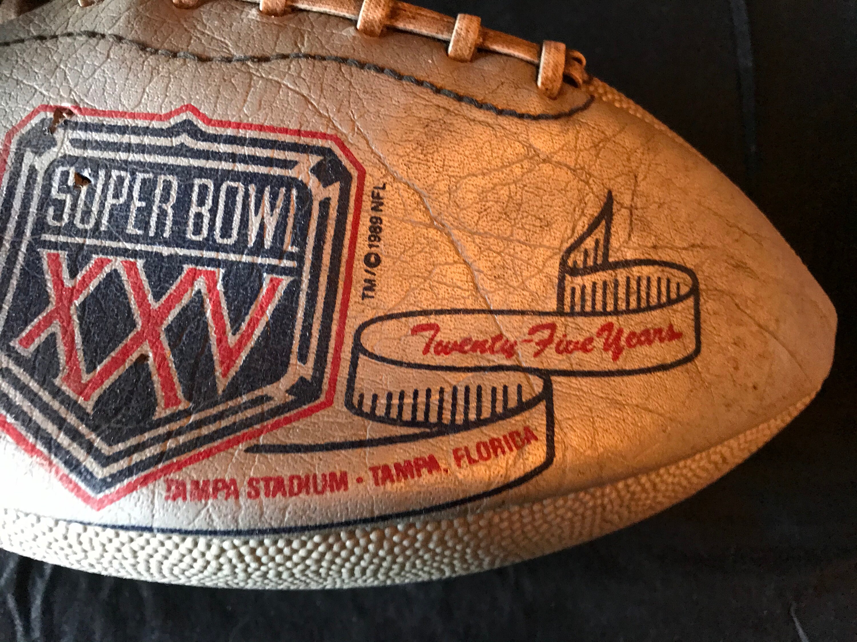 Super Bowl XXV Silver Anniversary Vintage Hutch Football, Sports