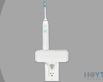 Electric Toothbrush Holder, Philips Sonicare, 2x, Bathroom Counter Organizer, Wall Mount