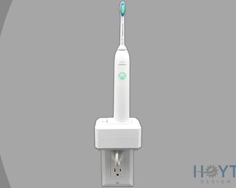 Electric Toothbrush Holder, Philips Sonicare, 1x, Bathroom Counter Organizer, Wall Mount