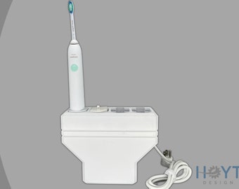 Electric Toothbrush Holder, Oral B, Sonicare, 4x, 3x, Bathroom Countertop, Wall Mount, USB Power Center