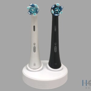 Electric toothbrush countertop replacement brush head holder.  Suction cup version for bathroom countertops or insert version for HOYT DESIGN electric toothbrush holders.