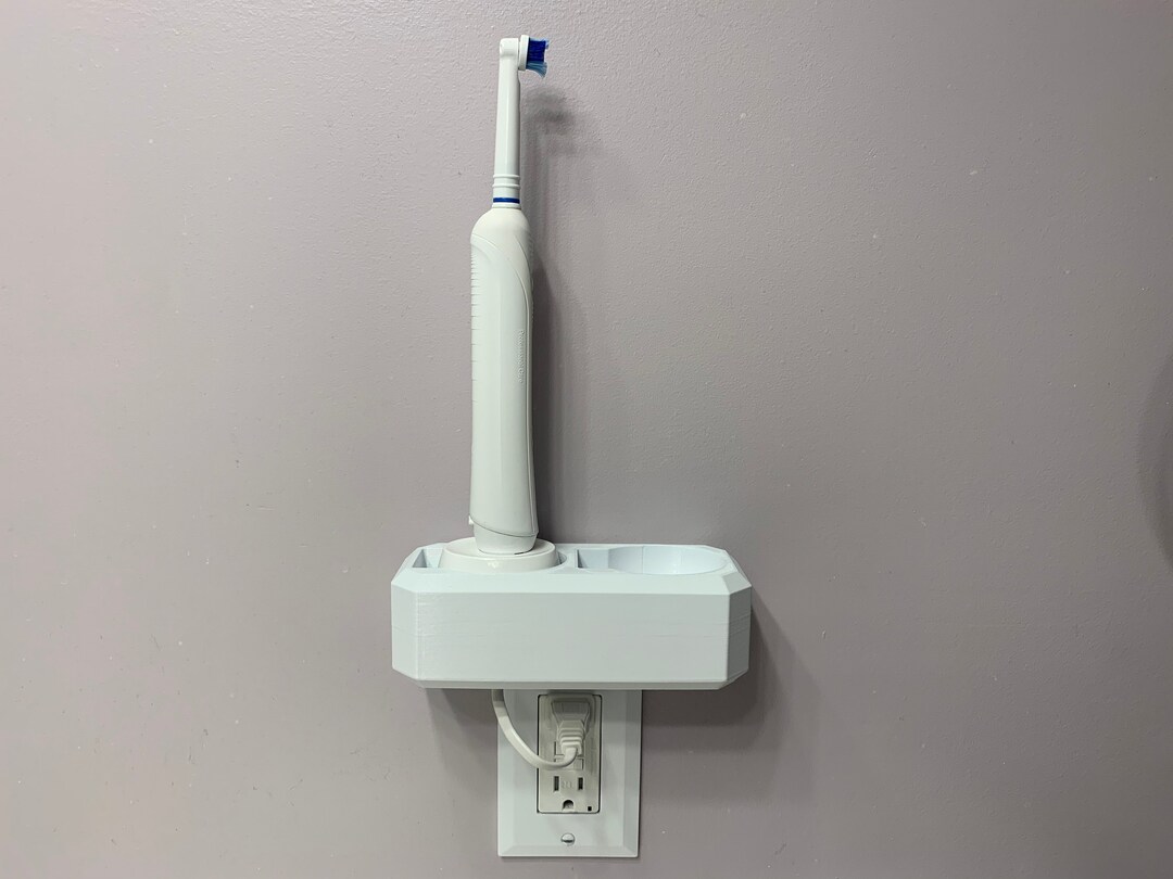 Electric Toothbrush Holder Oral B 2x Organizer Wall Mount Etsy