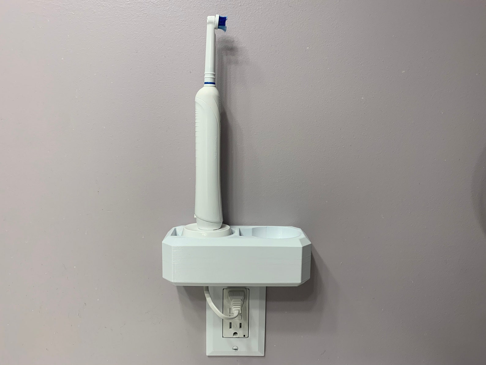 Electric Toothbrush Holder Oral B 2x Organizer Wall Mount Etsy Australia