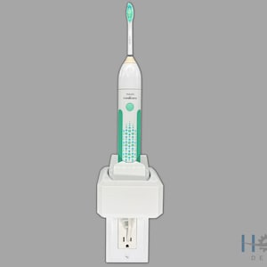 Electric Toothbrush Holder, E-Series Philips Sonicare, 1x, Bathroom Counter Organizer, Wall Mount