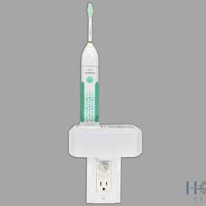 Electric Toothbrush Holder, Philips Sonicare HX5611/01, 2x, Bathroom Counter Organizer, Wall Mount
