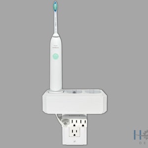 Electric Toothbrush Holder, Philips Sonicare, 3x, Bathroom Counter Organizer, Wall Mount