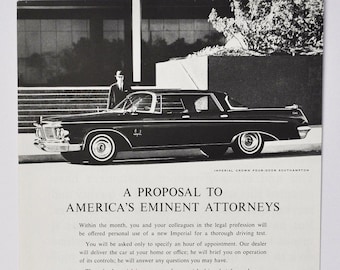1962年クライスラー インペリアル ヴィンテージ広告 アメリカの