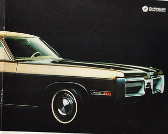2-Page Car Ad 1972 Plymouth Fury Gran Coupe chrysler motor company classic old photo advertisement parts print brochure dealer auto usa