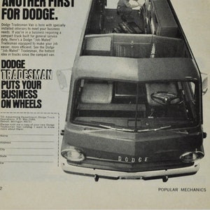 Auto-Werbung 1969 Dodge Tradesman (motor company classic altes Foto-Werbeteile-Print-Broschüre Autohaus America Chrysler Motors)