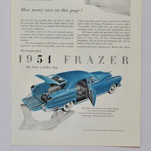 Petite berline Frazer 4 portes de 1951
