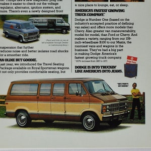 Auto-Werbung 1979 Dodge Van (Motor Company Classic Old Photo Werbung Teile Print Broschüre Autohaus American Chrysler Maxivan Street Truck)