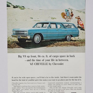 Auto Anzeige 1965 Chevelle Chevelle (general Motors Company classic altes Foto Werbung Teile-Prospekt Retro Händler klassischer Chevy American)