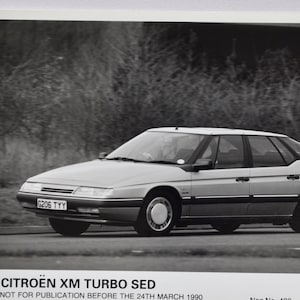 Foto 1990 Citroen XM Turbo SED (auto pers foto autobedrijf luxe dealer dealer brochure verkoop print Zweedse sedan)