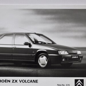 Foto Citroen ZX Volcane (auto pers foto foto autobedrijf luxe dealer dealer dealer brochure verkoop print Zweedse sedan auto)