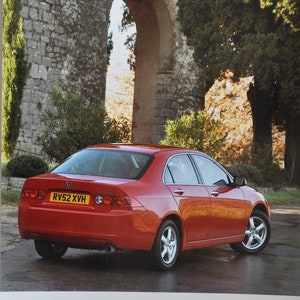Foto 2003 Von der Firma Akkordeon Accord Sedan (Autopresse Fotografie Bild Autohaus Luxushändler Händler Broschüre Verkaufsposter Druck japanisch)