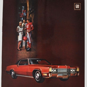 Auto Anzeige 1969 Cadillac Fleetwood Eldorado (motors company classic altes Foto-Werbebroschüre Plakat-Teilefoto Original GM US-Auto USA)