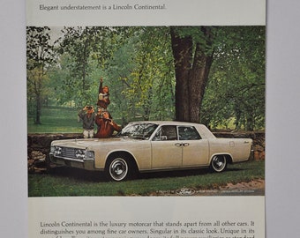 1966年式リンカーン コンチネンタル クーペ ヴィンテージ広告 高級車