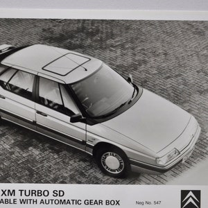 Foto Citroen XM Turbo SD (auto pers foto foto autobedrijf luxe dealer dealer brochure verkoop print Zweedse sedan auto)