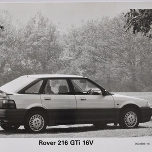 Grande Photo Rover 216 GTi 16V (foto stampa auto foto auto motore auto brochure concessionaria british auto inghilterra)