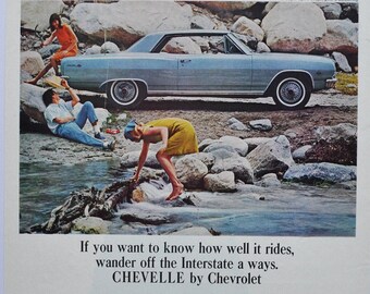 Large Car Ad 1964 Chevrolet Chevelle Malibu Super Sport Convertible Gm General Motors Company Classic Old Photo Advertisement Parts Print Collectibles Art Collectibles Vadel Com