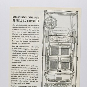Car Ad 1961 Chevrolet (motor company old classic photo advertisement parts print brochure auto gm dura-built dealer dealership chevy sport)