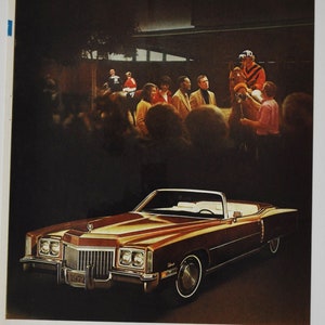 Auto-Werbung Cadillac 1972 (Motors Company Classic altes Foto Werbebroschüre Poster Händler Autohaus Teilefoto Original GM US Auto USA)