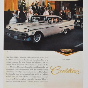 Annonce de voiture Cadillac (motors company vieille photo classique publicité brochure affiche concessionnaire concessionnaire pièces photo originale GM US auto américaine)