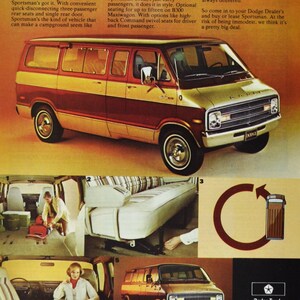 Anúncio de carro Dodge Sportsman (empresa de automóveis, clássica foto antiga, peças de anúncio, imprimir folheto, revendedor, concessionária, america, chrysler motors, eua)