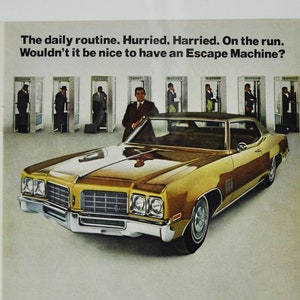 Auto Anzeige 1970 Oldsmobile Delta 88 Royale (allgemeine Motor-Firma klassisches altes Foto-Werbung-Prospekt Händler Autohaus Olds Rocket USA)