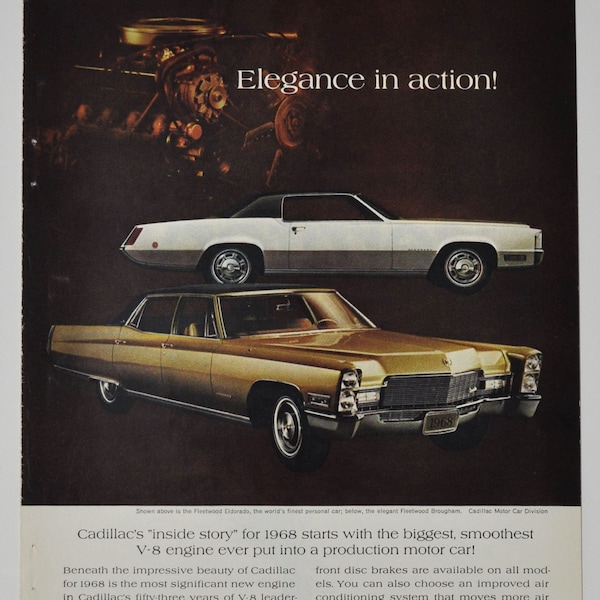 Annonce automobile Cadillac Fleetwood Eldorado & Fleetwood Brougham 1968