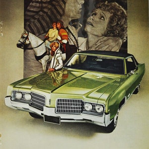 Auto Anzeige 1969 Oldsmobile Ninety-Eight 98 (general Motors Company classic altes Foto Werbebroschüre Händler Autohaus Olds Rocket USA)