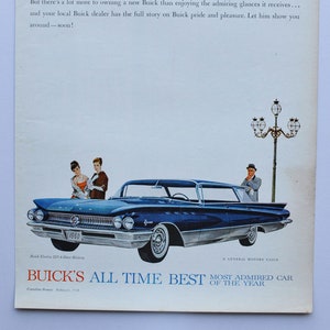 Annuncio di un'auto di grandi dimensioni 1960 Buick Electra 225 (general motors company GM vecchia foto classica pubblicità parti stampa brochure concessionario auto riviera)