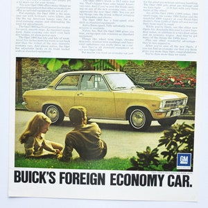 Grote autoadvertentie 1971 Opel 1900 (autobedrijf klassieke oude fotoadvertentie gedrukte brochure dealer dealer sport auto Duitse bouw)