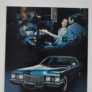 Auto Ad Cadillac (Motoren Firma Klassiker altes Foto Werbebroschüre Poster Händler Autohaus Teile Foto Original GM US Auto American)