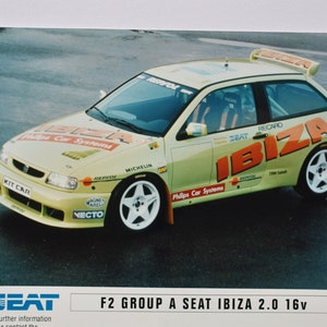 Grande foto 1996 Seat Ibiza Rally Kit Car 2.0 16V (macchina fotografica fotografia auto auto concessionario brochure vendite poster stampa spagna auto)