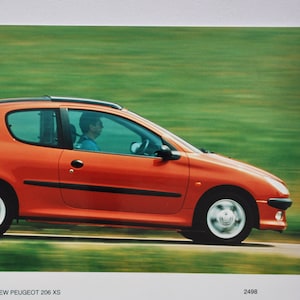Grote Foto Peugeot 206 XS (auto pers foto foto motor bedrijf luxe brochure verkoop poster frans frankrijk compact kleine auto)
