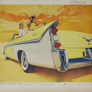 Grande pubblicità per auto anni '50 DeSoto (azienda automobilistica classica vecchia foto pubblicità stampa brochure retrò concessionario concessionaria classica de soto auto usa us)