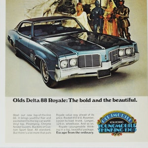 Auto Anzeige 1969 Oldsmobile Delta 88 Royale ( wollen Sie ein altes Auto?